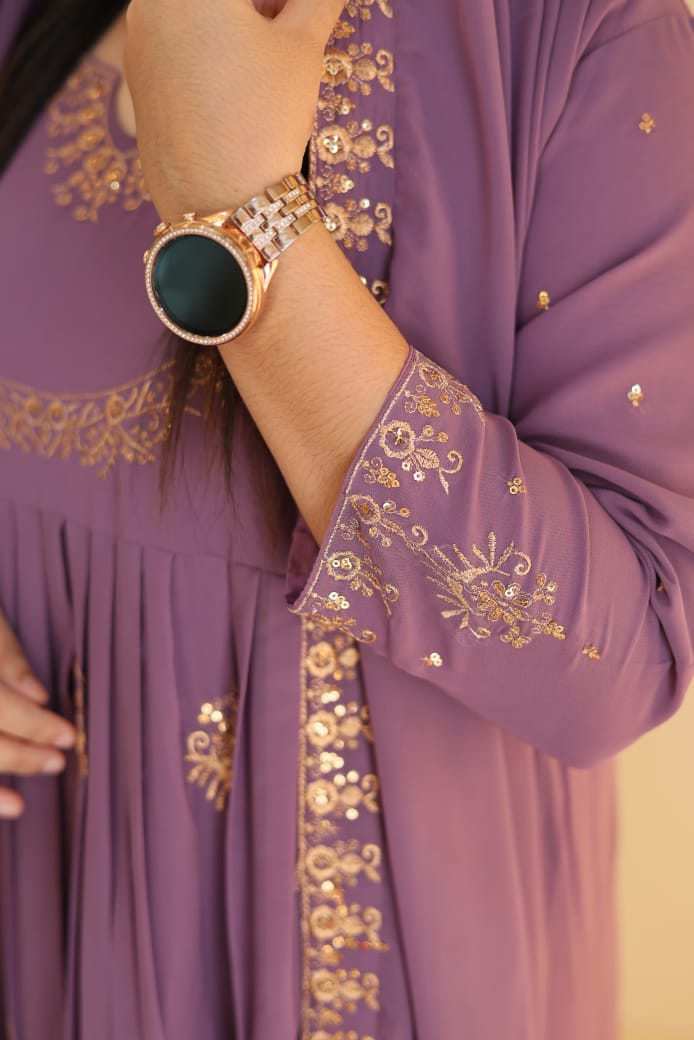 🌸New Stylish Georgette Gown with Dupatta