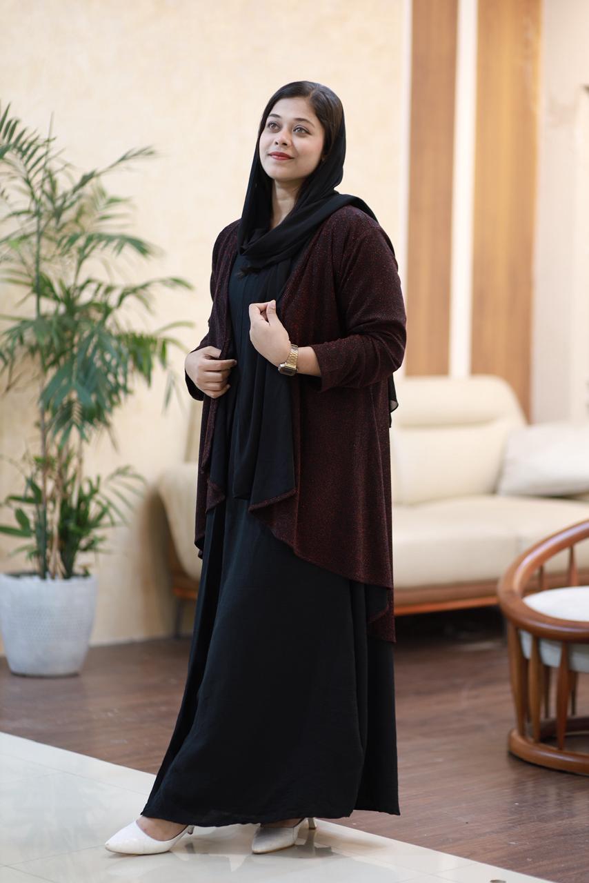 🖤 New Stylish Shrug &amp; Inner Set – Premium Imported Fabric 🖤