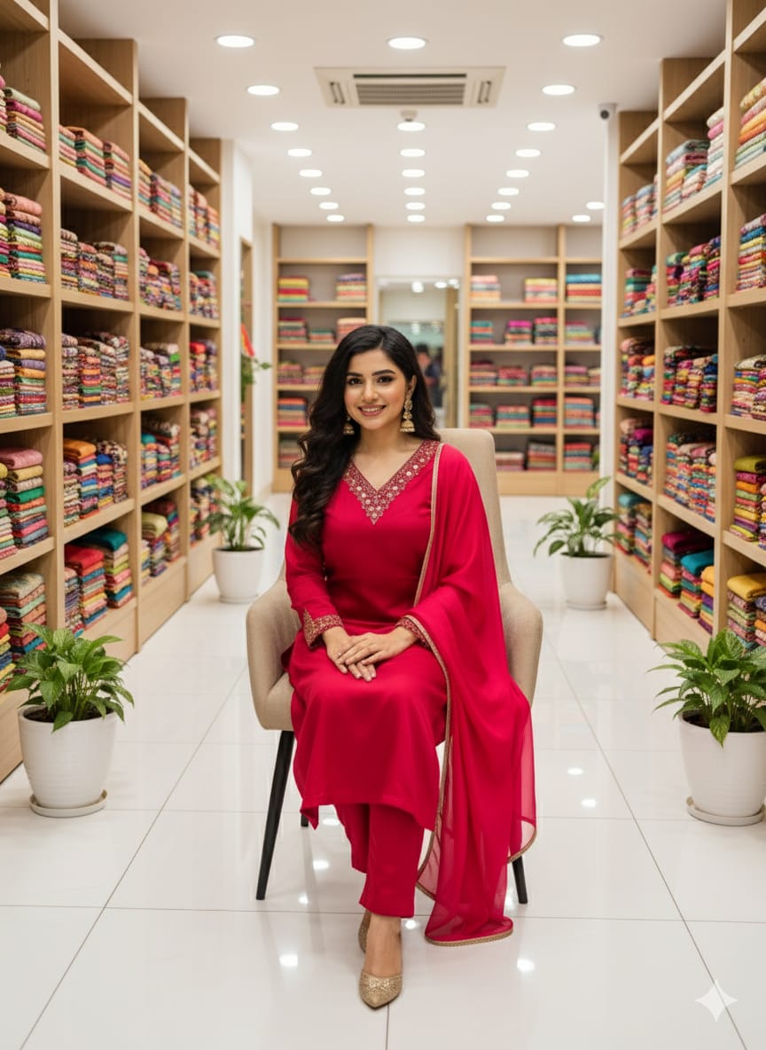 ✨ Newly Arrived Party Wear – Premium Mulchanderi Fabric ✨