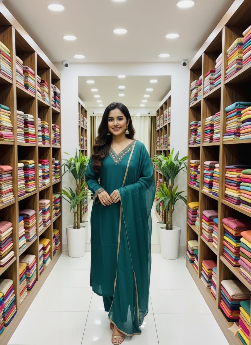 ✨ Newly Arrived Party Wear – Premium Mulchanderi Fabric ✨