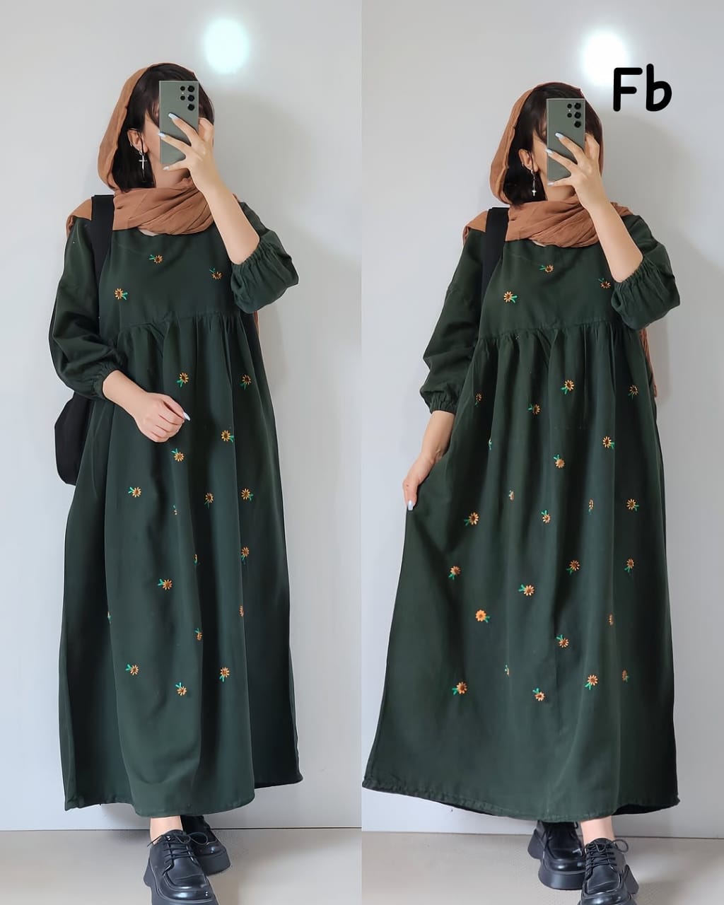 Embroidered Maxi Dress – Ready to Ship 👍